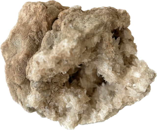 Edelsteen bergkristal geode (20 cm)